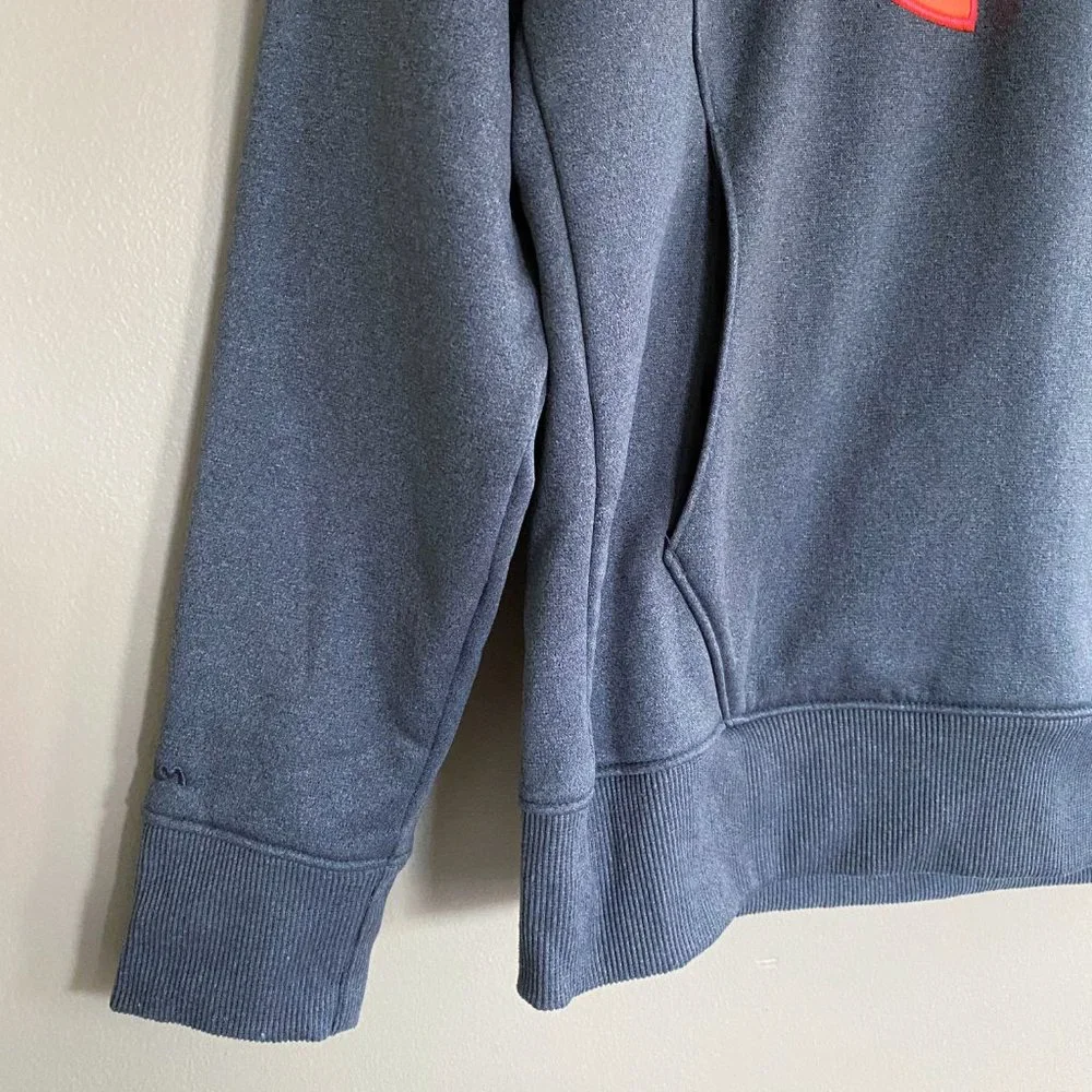Under Armour hoodie sweatshirt gray orange sz XS - Picture 4 of 5